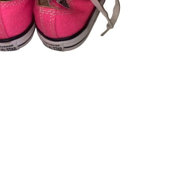 Girls converse all stars pink low top sneakers size 3 baby toddler kids - Picture 3 of 5